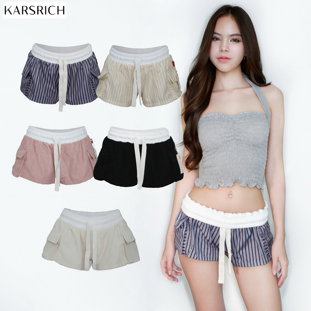 KARSRICH - กางเกงมีขอบริ้วลูกฟูก 3ไซส์