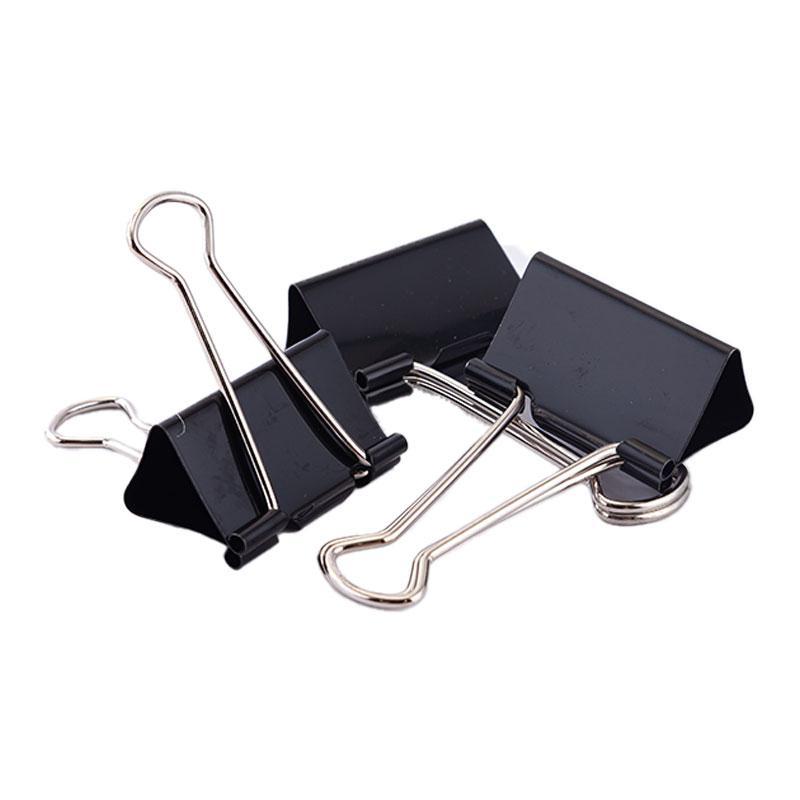 เอโร่ คลิปหนีบกระดาษ คลิปดำ รุ่น 109 ขนาด 40 มม. 24 ชิ้น / Binder Clips Model 109 size 40 mm. ( Fold Back Clips ) 24 pcs