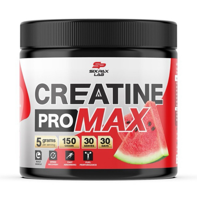 Creatine Pro Max รสแตงโม เพิ่มพลัง อึด ถึก ทน ส่งฟรี มีเก็บปลายทาง - SIX PAX LAB