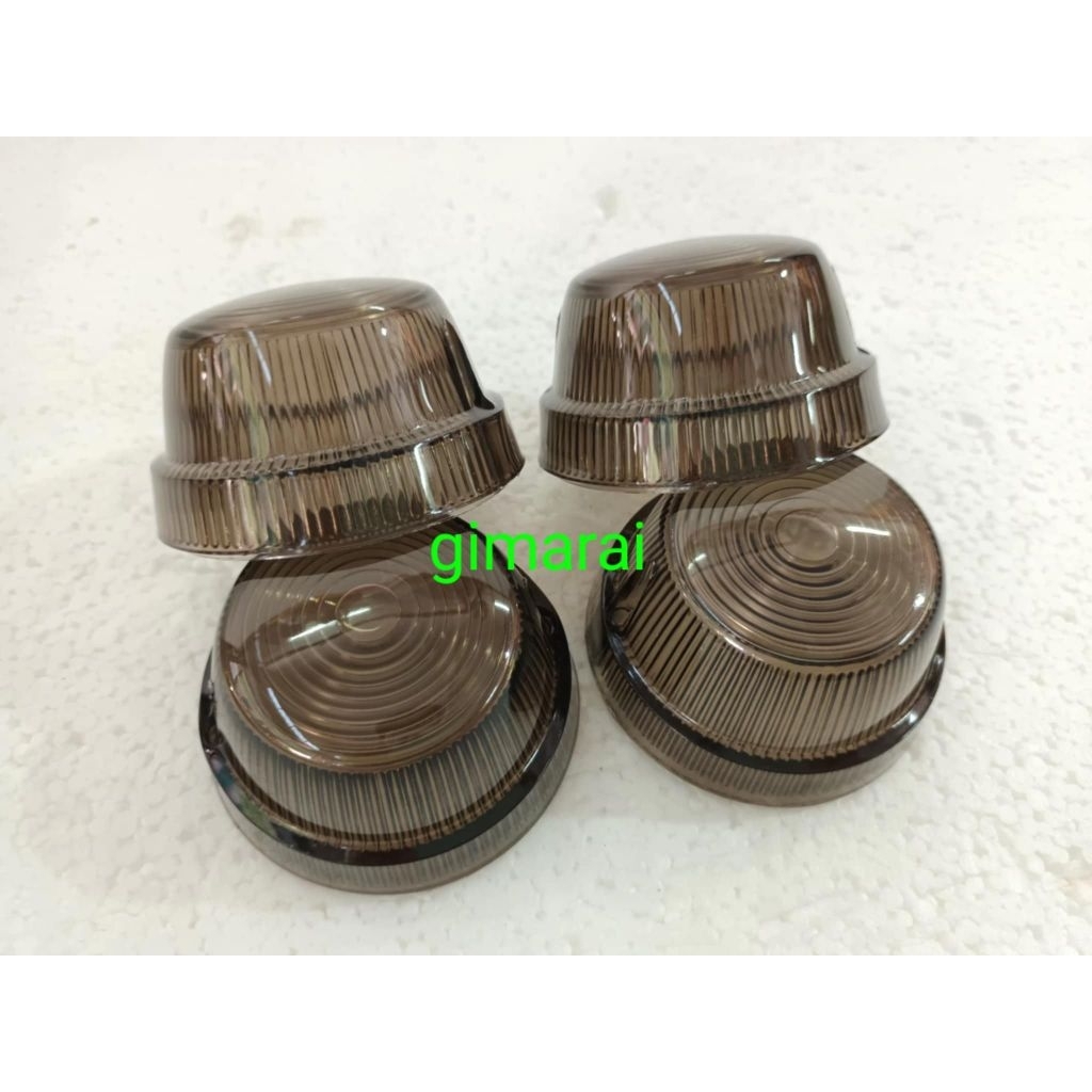 ฝาครอบไฟเลี้ยวฮอนด้า c70 c70k2 c70ka สีสโมคแบบฝา2ชั้น