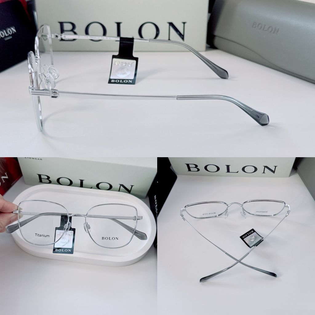 BOLON BA7030 TITANIUM แท้ กรอบแว่นตา พร้อมเลนส์ ตัดแว่นสายตาสั้น ยาว แว่นกรองแสง บลูบล็อก ออโต้ ตัดเลนส์สายตา ญาญ่า ราคา ถูกที่สุด ดีลบีเคเค แกลเลอรีภาพที่ 9