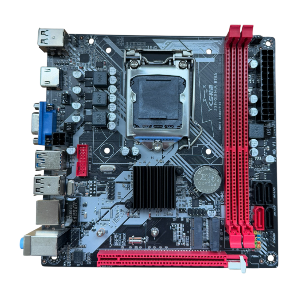 มือสอง เมนบอร์ด B75 LGA-1155 M.2 WiFi ใส่ CPU intel Gen 2-3 Mainboard บอร์ดคอม บอร์ดหลัก สภาพใหม่