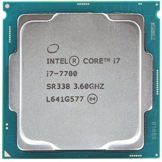 CPU (ซีพียู) Intel Core I7 7700 (4.20GHz) 4C/8T LGA1151 ฟรีซิลิโคน พร้อมส่ง
