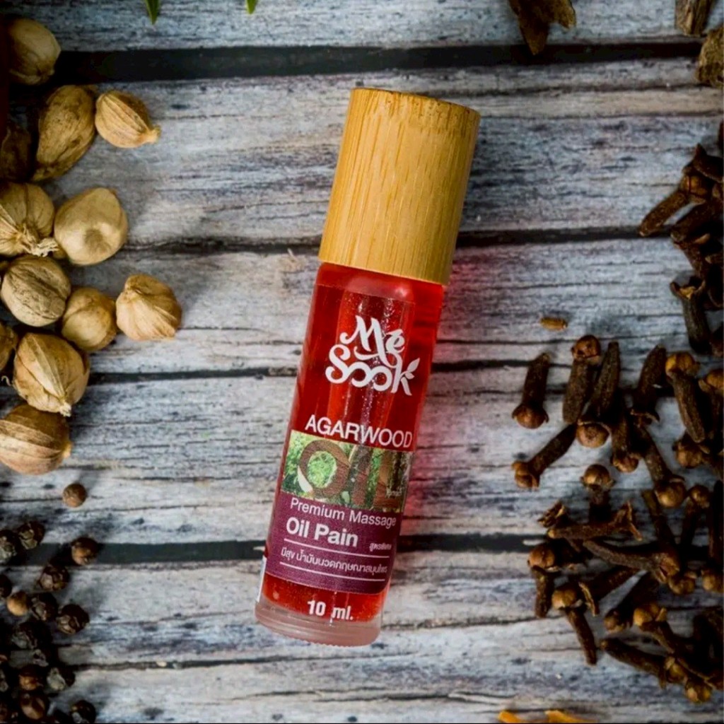 MESOOK น้ำมันนวดกฤษณา(สูตรพิเศษ) Agarwood Herbal Spa Oil Extra ใช้สูดดม ทา นวด - รูปที่ 2