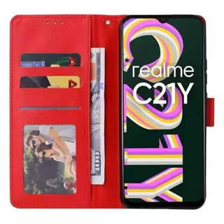 เคสฝาพับหนัง มีล็อค สำหรับ Oppo Realme C1 C2 C3 C11 C12 C15 C17 C20 C21 C21Y C25Y C25 C30S Realme9i 9Pro เคสมีแม่เหล็ก