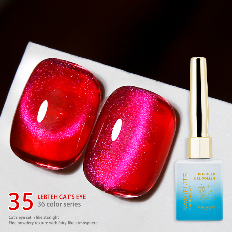 Nawoelite ลูกแก้ว สีทาเล็บเจล สีลูกแก้ว สีทาเล็บเจลตาแมวขายดี 36 เฉดสี ใช้กับ UV/LED สีฮิตจัดเซ็ต สีเหมือนลูกแก้วใส ✨ - รูปที่ 7
