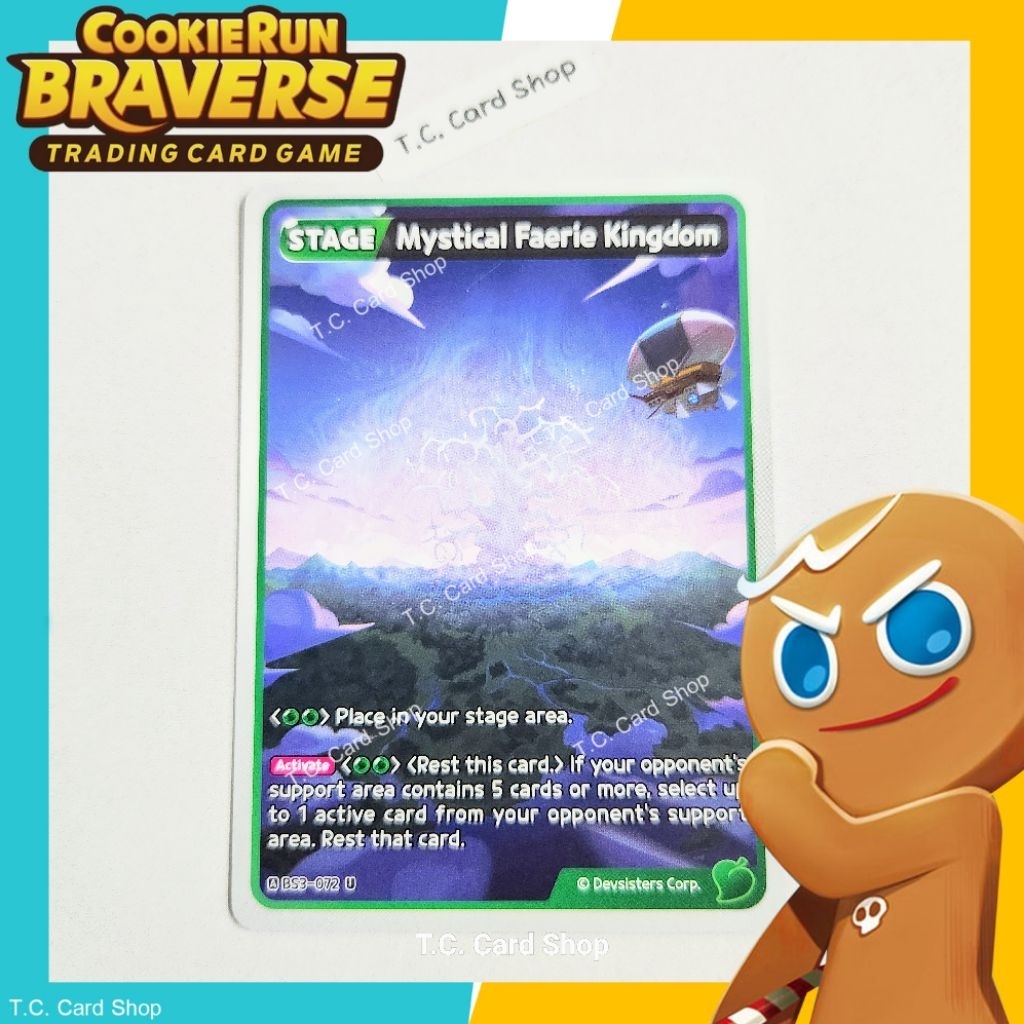 Mystical Faerie Kingdom U - BS3-072 - การ์ดคุ้กกี้รันภาษาอังกฤษ (สีเขียว) Cooking Run Braverse