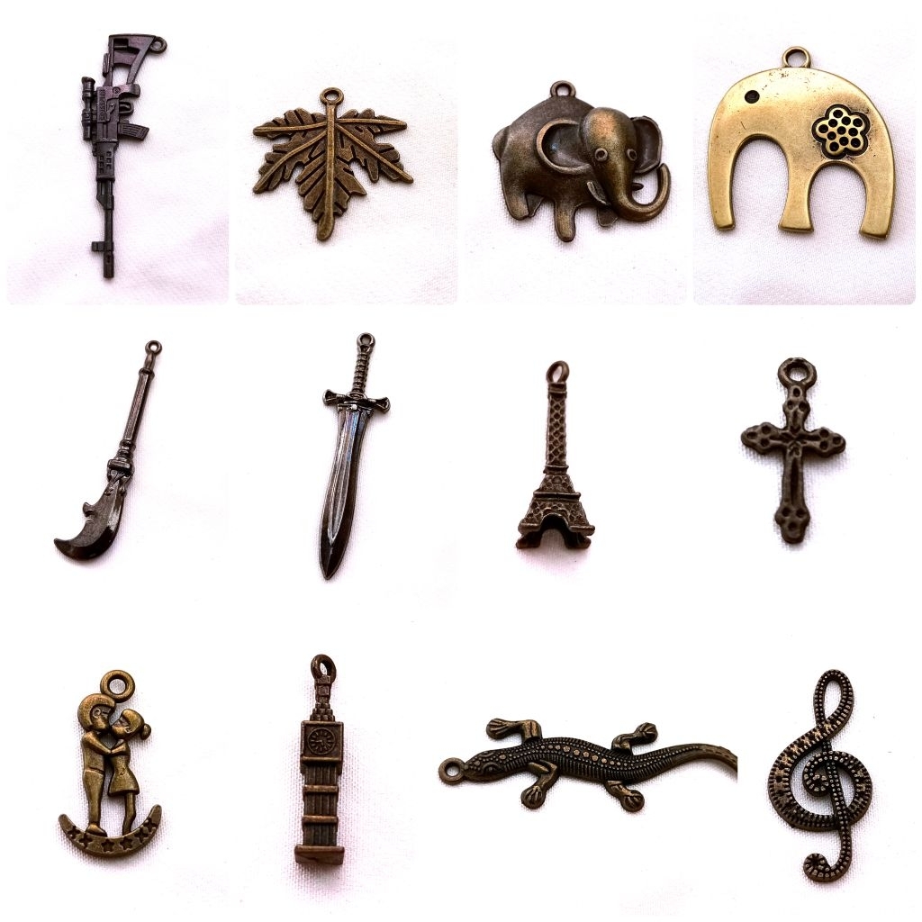 จี้สร้อยคอ จี้ดาบ จี้ทองเหลือง จี้ช้าง จี้สร้อยข้อมือ diy handmade jewelry accessories pendant