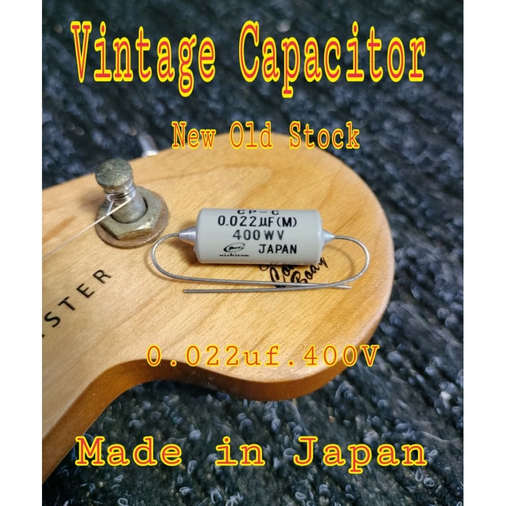 Guitar Vintage Capacitor 0.022 uf. 400V New Old Stock  MADE IN JAPAN  (1 Pcs.)