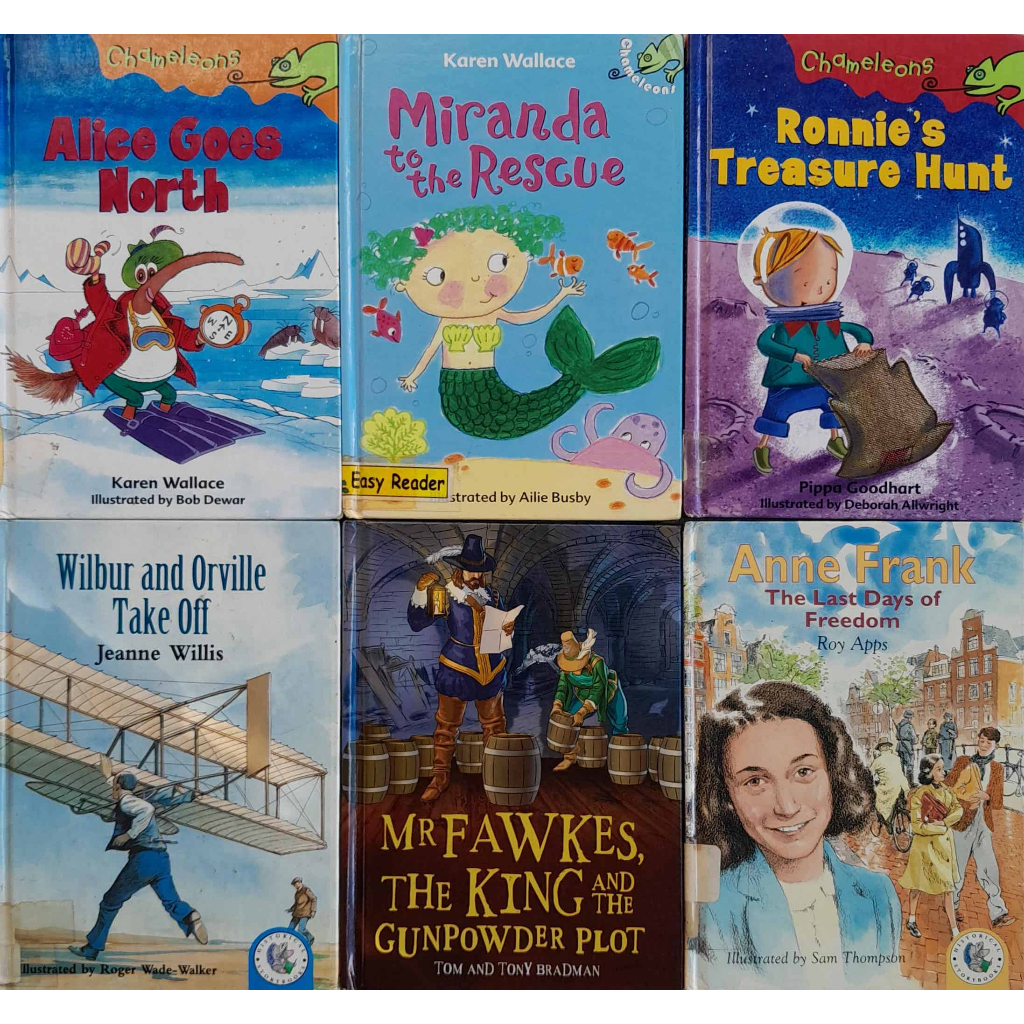 E26 Miranda, Alice, Ronnie, Wilber and Orville, Fawkes, Anne Frank หนังสือมือสอง ปกแข็ง