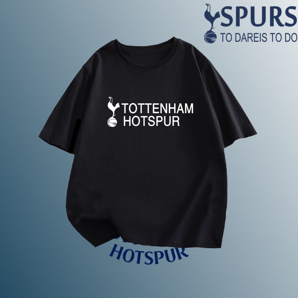 NEW 2025 เสื้อยืด Tottenham Hotspur (SPURS) T-shirt ไม่จำกัดเพศ ผ้าฝ้ายเนื้อนุ่ม  แฟชั่นฤดูร้อน S-5X