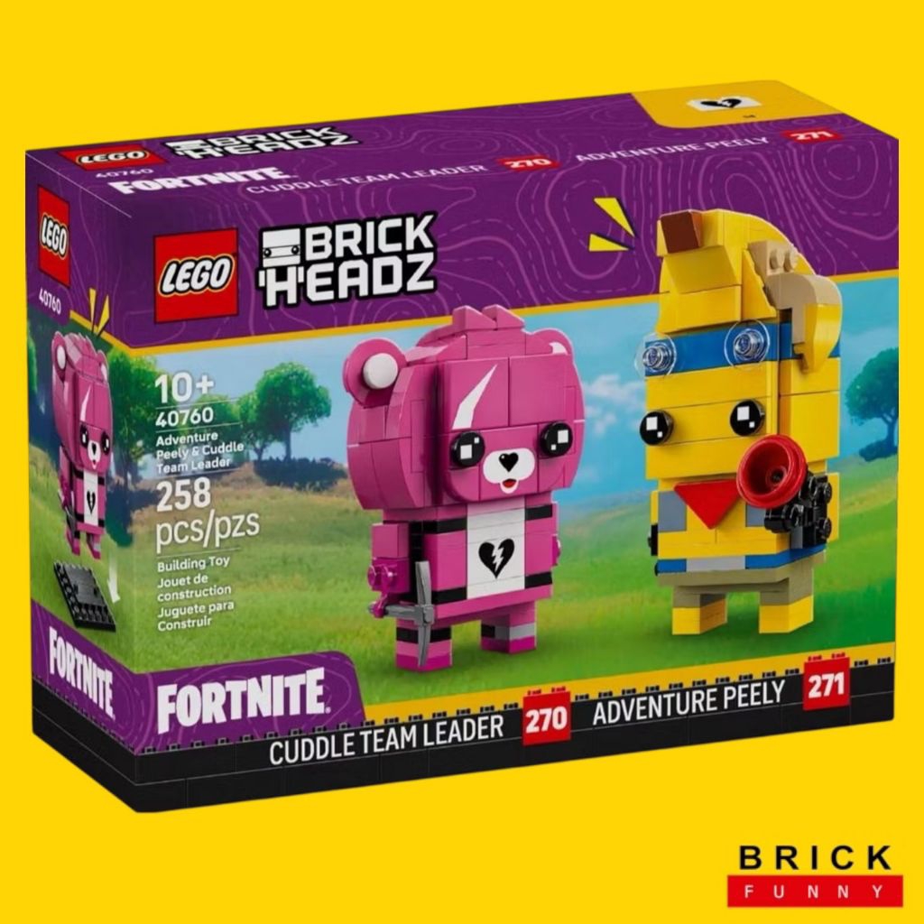 Lego BrickHeadz 40760 Adventure Peely & Cuddle Team Leader สินค้าพร้อมส่ง ของแท้ 100% ค่ะ