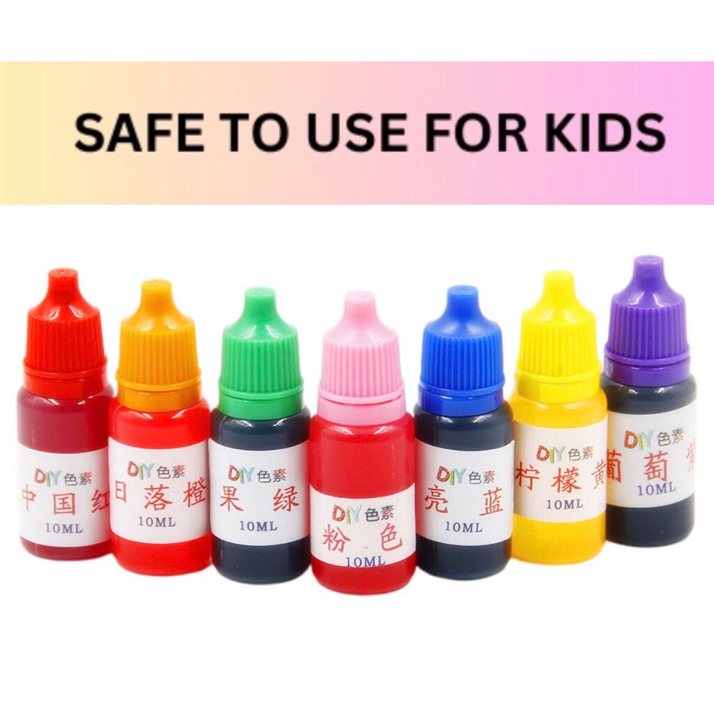 (พร้อมส่ง...ส่งไว🇹🇭)สีผสมอาหาร 10ml. สำหรับทำขนมอาหาร ทำสไลม์ ทำแป้งโดว์ หรือกิจกรรมทดลองวิทยาศาสตร์ sensory play