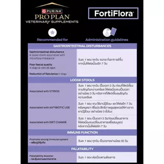 Proplan Fortiflora ผงโรยอาหาร โพรไปโอติก สุนัขและแมว 30ซอง [1กล่อง]
