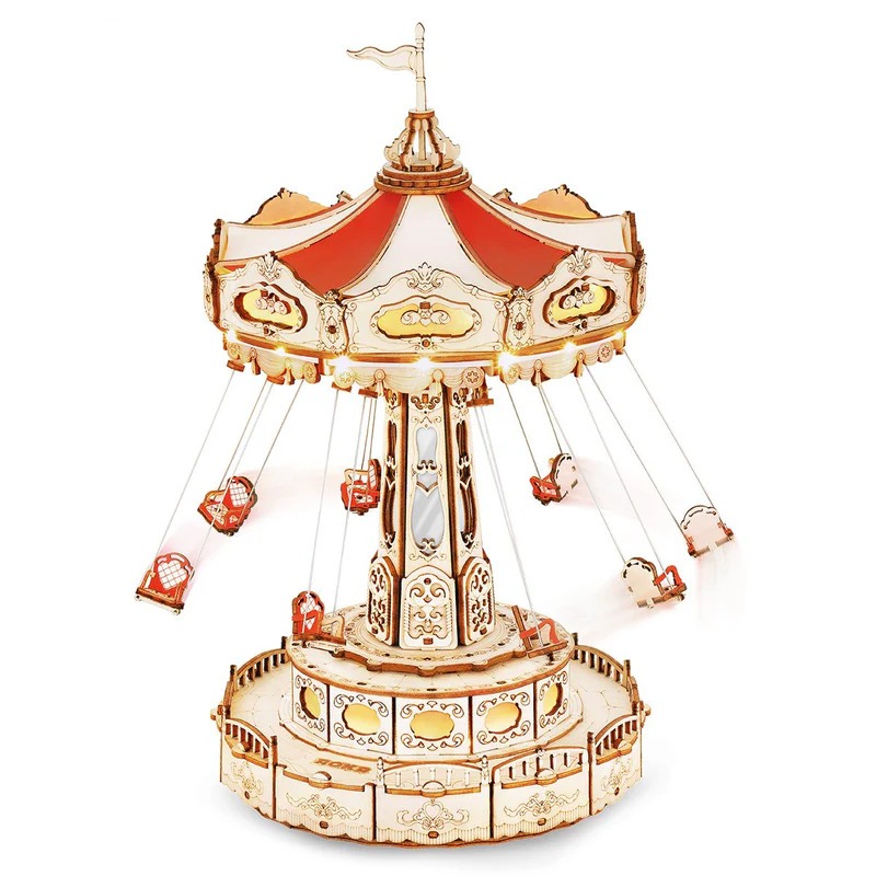 ROKR DIY Music Box 3D Wooden Puzzle - EA02 Swing Ride