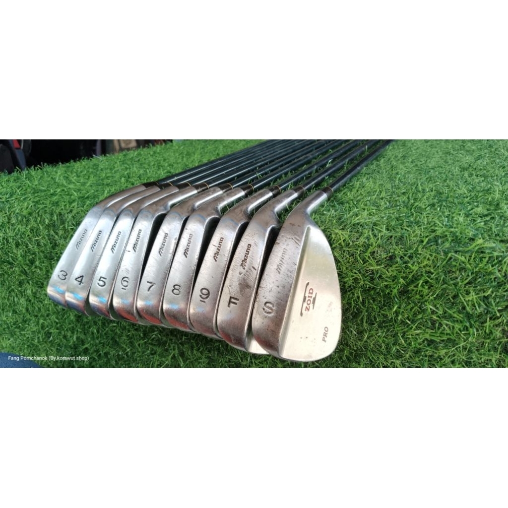 ไม้กอล์ฟมือสอง ชุดเหล็ก MIZUNO T-ZOID -เหล็ก 3-4-5-6-7-8-9-F-S-ก้านกราไฟต์. Flex.R
