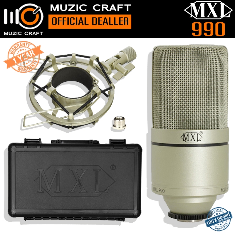 MXL 990 *ของแท้รับประกัน 1ปี* Condenser Microphone คอนเดนเซอร์ไมโครโฟน