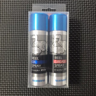 Shimano สเปรย์ดูแลรอก ตกปลา น้ำมัน 60ml+ จาระบี 60ml สำหรับบำรุงรอก