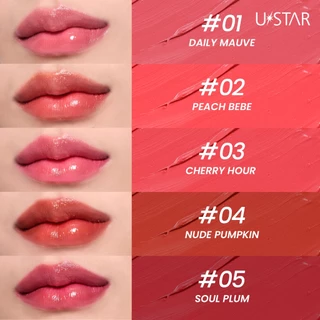 Ustar Zignature Maxx Cover Crystal Glam Lipstickลิปกระจก ปากฉ่ำ ลิปบาล์ม ฉ่ำวาว 5 เฉดสี ลิปทินท์บาล์ม ลิปสติก