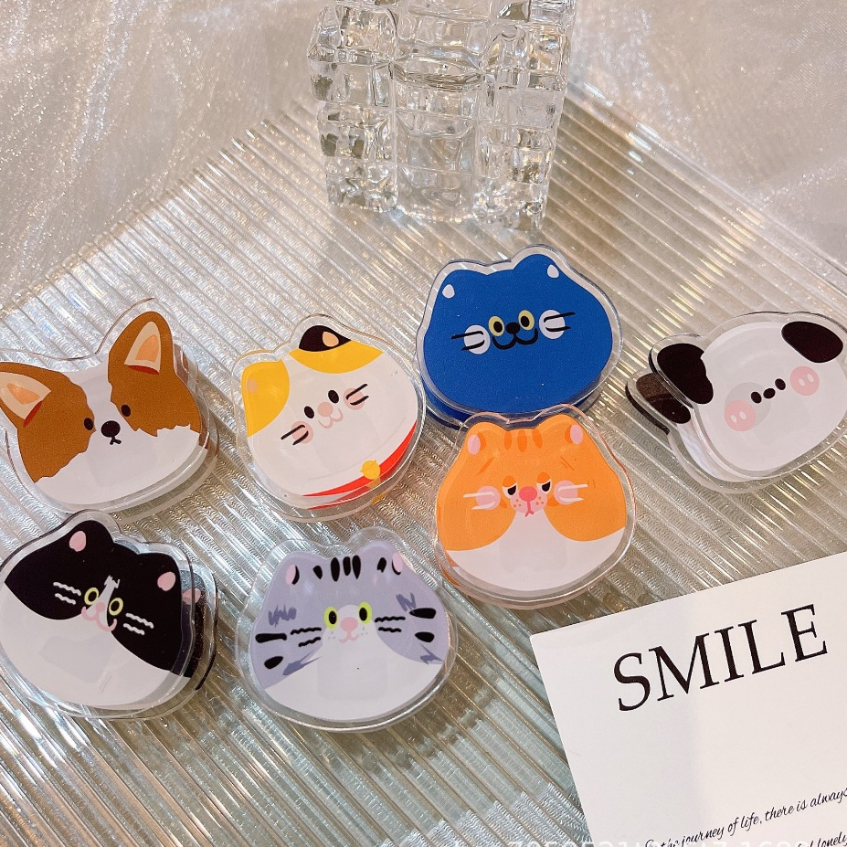 คลิปหนีบกระดาษ ที่หนีบกระดาษลายน้องหมา น้องแมว คลิปลายการ์ตูนน่ารัก เครื่องเขียน