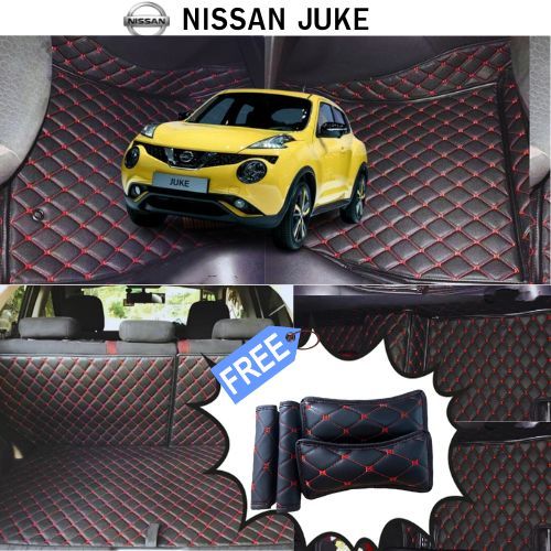 NISSAN JUKE🔴 พรมหนัง 6D 7D เพิ่มชุดดักฝุ่น 🔴มีทั้ง3ชิ้น 4ชิ้น6ชิ้นเต็มคัน2010-2016นอกเหนือแจ้งปีอีกทีนะคะ