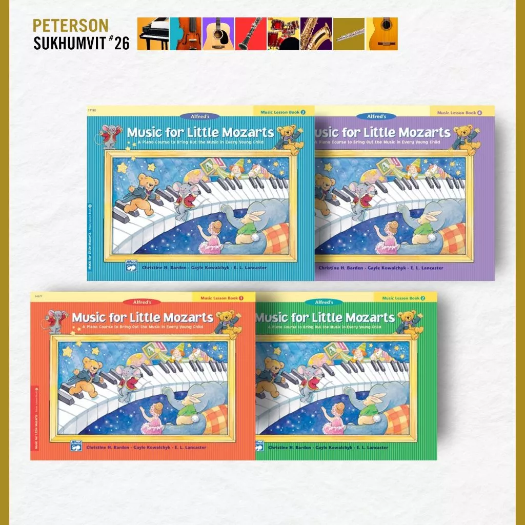 หนังสือเรียนเปียโน Music for Little Mozart Lesson