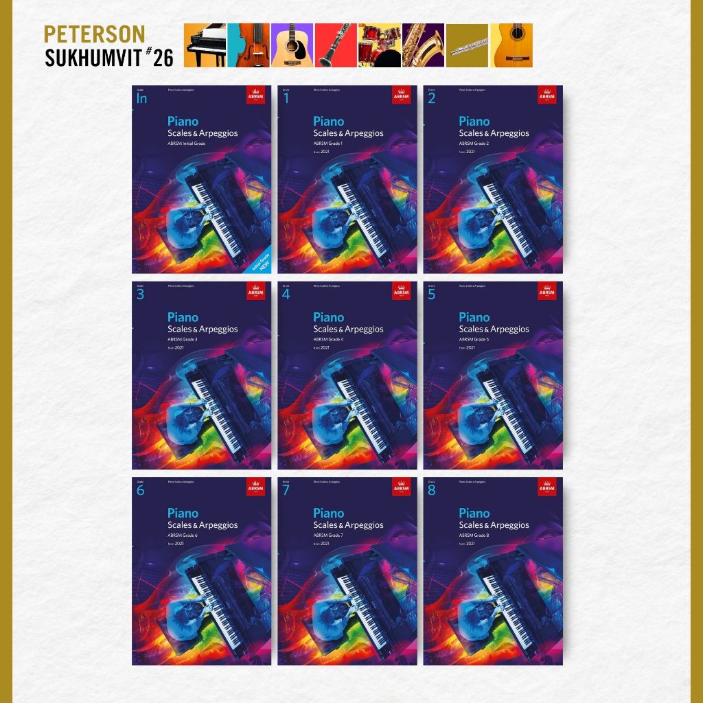 Piano Scales&Arpeggios From 2021 Grade Initial - Grade 8