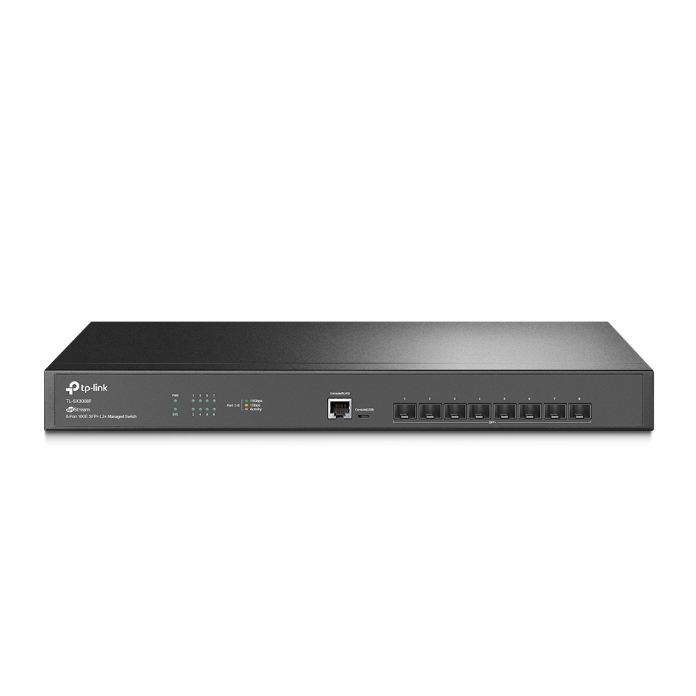 TP-LINK TL-SX3008F JetStream 8-Port 10GE SFP+ L2+ Managed Switch(มือสอง สภาพใหม่)
