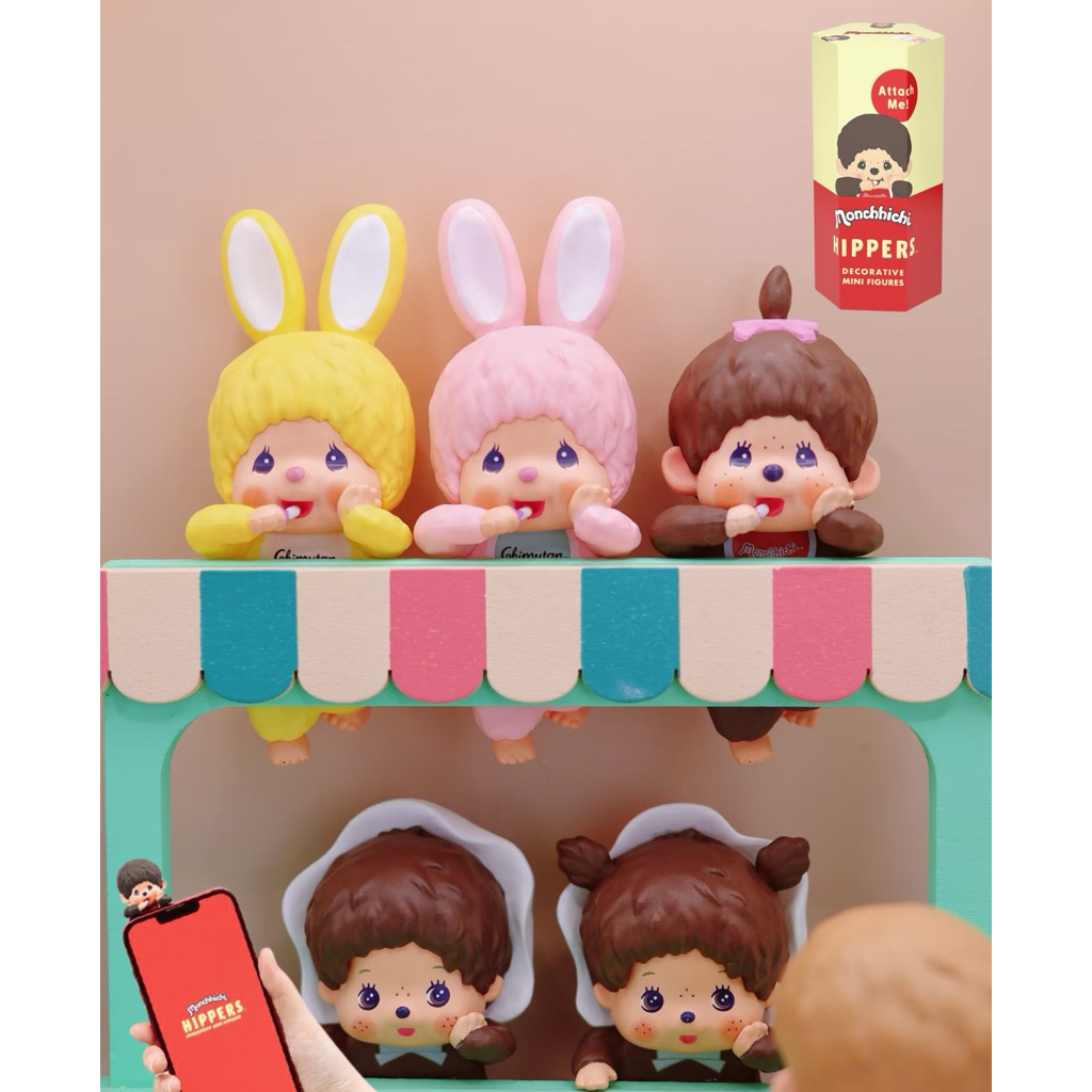 ♡พร้อมส่ง♡ Monchhichi HIPPERS DECORATIVE MINI FIGURES