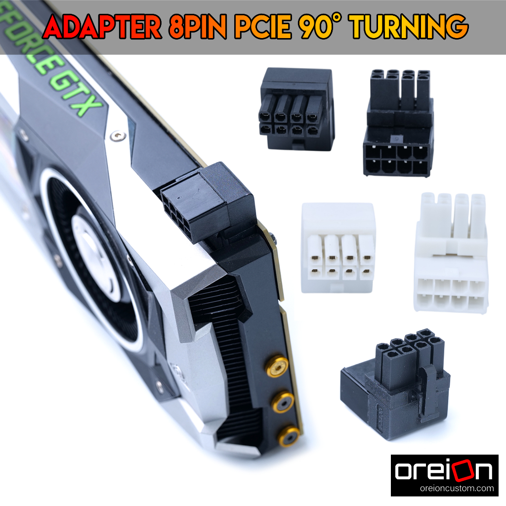Turning Adapter 90° PCI-E 8PIN ตัวแปลง pin การ์ดจอ [พร้อมส่ง]