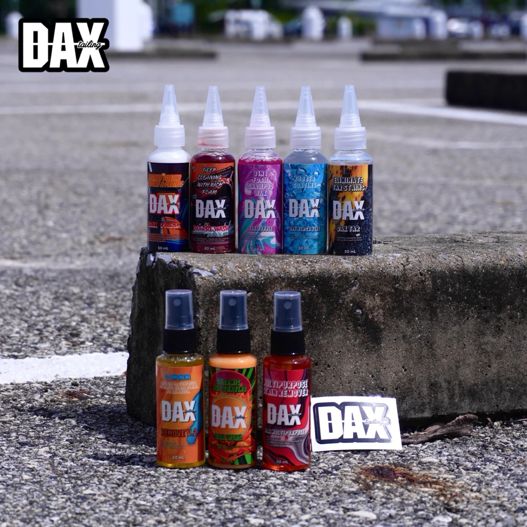 เซตทดลองน้ำยาล้างรถ DAX ครบเซต 8 ขวด ครบทุกขั้นตอนการล้างรถ ล้าง เคลือบ และขจัดคราบ (8 สูตร x 50 mL) thumbnail 4