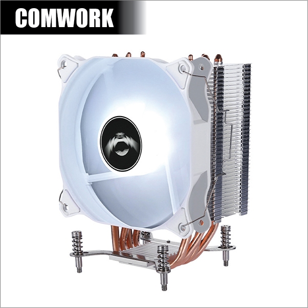 พัดลม ซีพียู WHITE Intel LGA 2011 2011-3 2066 X79 X99 X299 4U FAN CPU COOLER PROCESSOR DUAL XEON