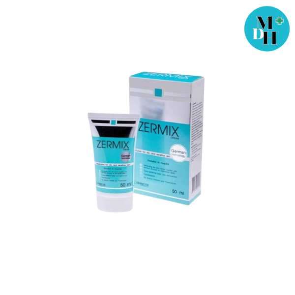 Zermix Cream เซอร์มิกซ์ ครีม ครีมบำรุงผิวหน้าแห้ง ขุยคัน ล็อกผิวชุ่มชื้น 72 ชม. ขนาด 50 ml 16989