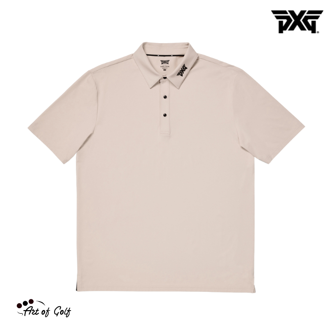 เสื้อโปโล PXG Men's Athletic Fit BP Signature Polo - Pumice Stone