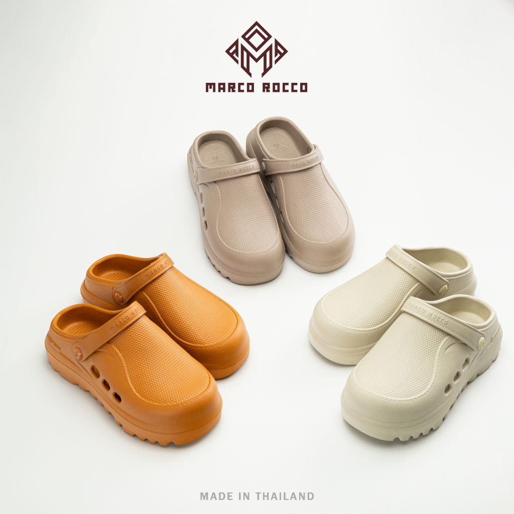 Marco Rocco – รองเท้าเปิดส้นลำลองผู้ชาย สายรัดส้น EVA พื้นนุ่มหนา ใส่สบายทุกวัน Size 37-42 รุ่น MR8028