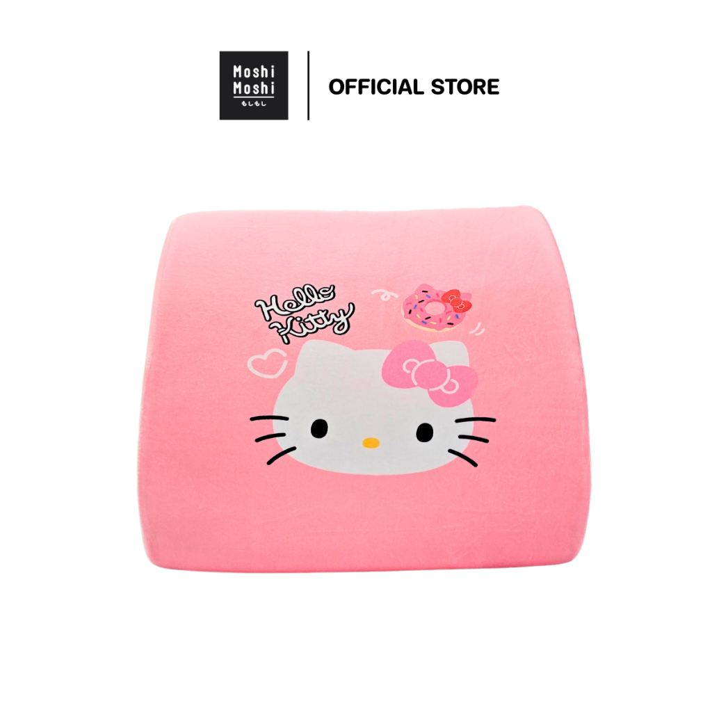 Moshi Moshi เบาะรองหลังเมมโมรี่โฟม ลาย Hello Kitty ลิขสิทธิ์แท้จากค่าย Sanrio เบาะรองหลังเพื่อสุขภาพ รุ่น 6100005290