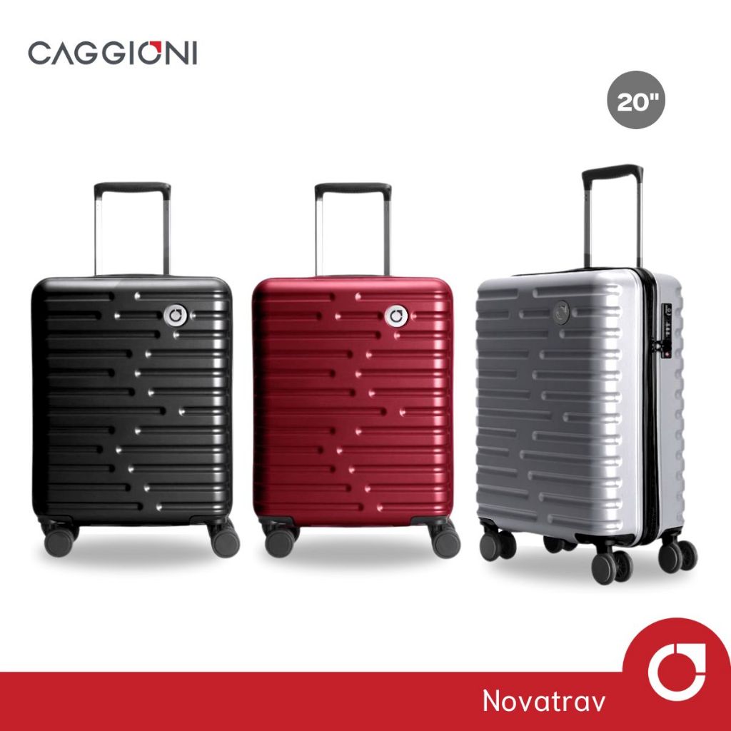 CAGGIONI กระเป๋าเดินทางล้อลาก ขนาด 20 นิ้ว รุ่น โนวาเทล ( Novatrav : 59027 ) กระเป๋าเดินทางถือขึ้นเครื่อง