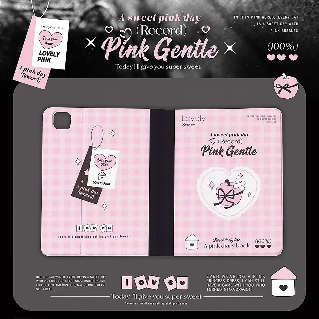พร้อมส่ง เคส iPad Air8 Air7 Gen10 Gen11 Gen12 โบว์ริบบิ้น Bow Appleเคสไอแพด Air7 11 Air5 Gen9 Gen8