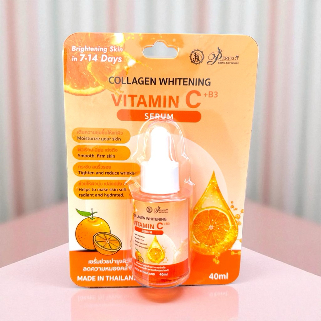 เซรั่ม วิตามินซี Collagen Whitening Vitamin C +B3 Serum 40ml
