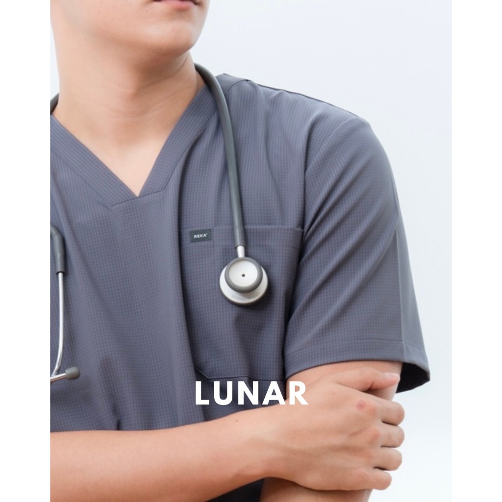REKA SCRUBS - สี Lunar - MOTIF (ชุดสครับแพทย์ พยาบาล พร้อมปักชื่อ)