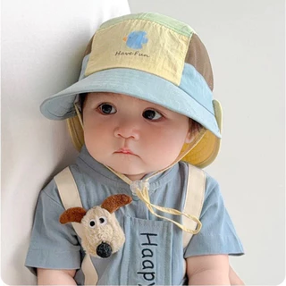 [มาใหม่]หมวกเด็กกันแดดปีกกว้างสุดน่ารัก ป้องกันแสงแดด สีสดใส