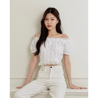 COZME BKK Remille blouse เสื้อแขนสั้นเปิดไหล่ 2 in 1 พร้อมส่…