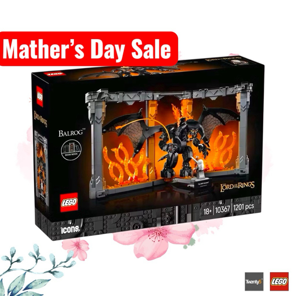 (พร้อมส่ง รับประกันกล่องสวย) Lego Lot of The Rings 10367 The Lord of the Rings: Balrog™ Book Nook