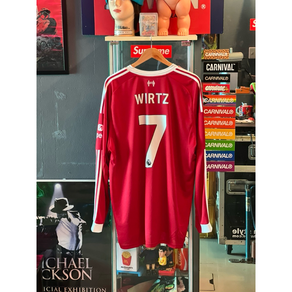 เสื้อ liverpool fc 25/26 ชื่อเบอร์ wirtz7 2xlยุโรป (ป้ายห้อย)