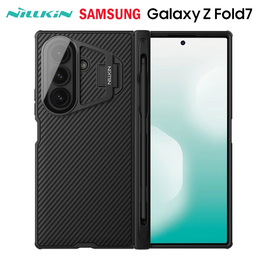 ส่งจาก🇹🇭 NILLKIN CamShield เคสกันกระแทก Samsung Z Fold 7 เคสกันเลนส์กล้อง Samsung Fold7 เคสแบบขาตั้ง