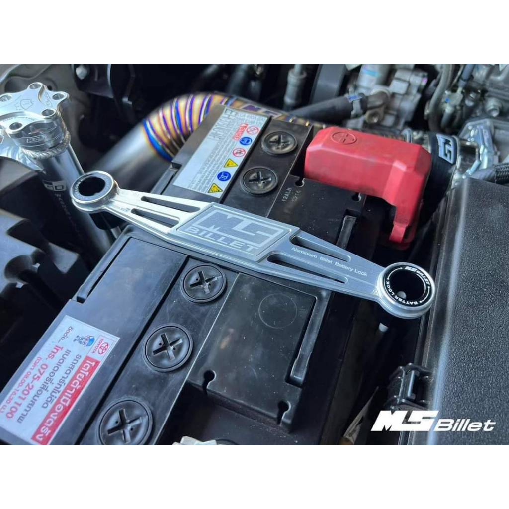 ขายึดแบตเตอรี่ Revo เม้งซัง ตรงรุ่น Toyota Revo ปี2016-2025 งานCNC Billet