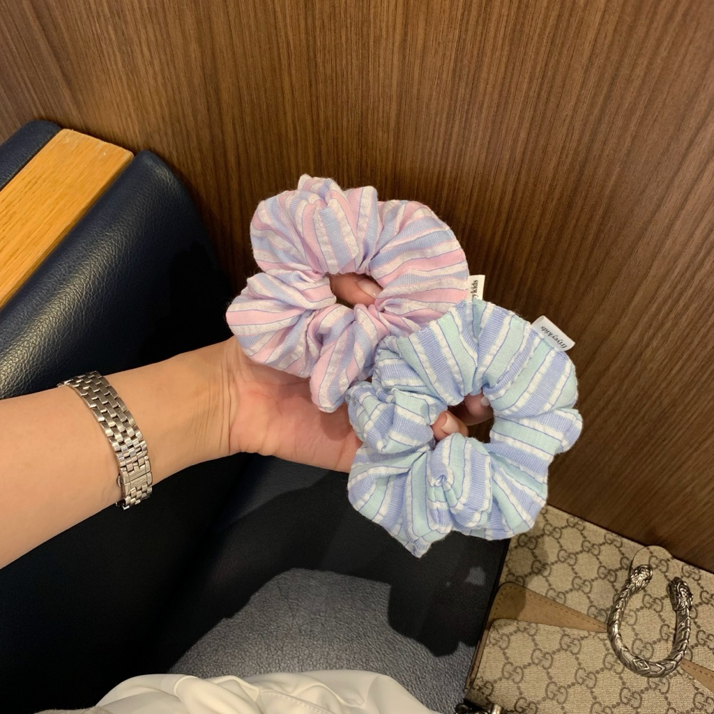 friyeykids bubblegum stripe x mint stripe (scrunchies)