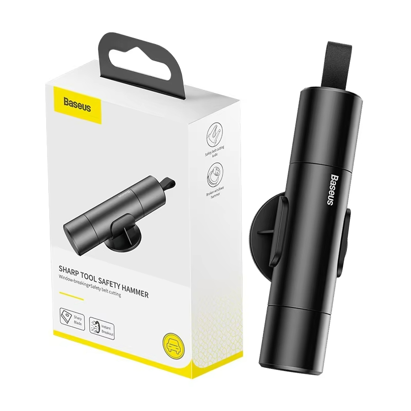 Baseus ค้อนนิรภัย รุ่น Sharp Tool Safety Hammer ค้อนทุบกระจกรถยนต์ 2-in-1 ที่ตัดสายเข็มขัดนิรภัย ค้อนทุบกระจกรถยนต์ฉุกเฉ - รูปที่ 6