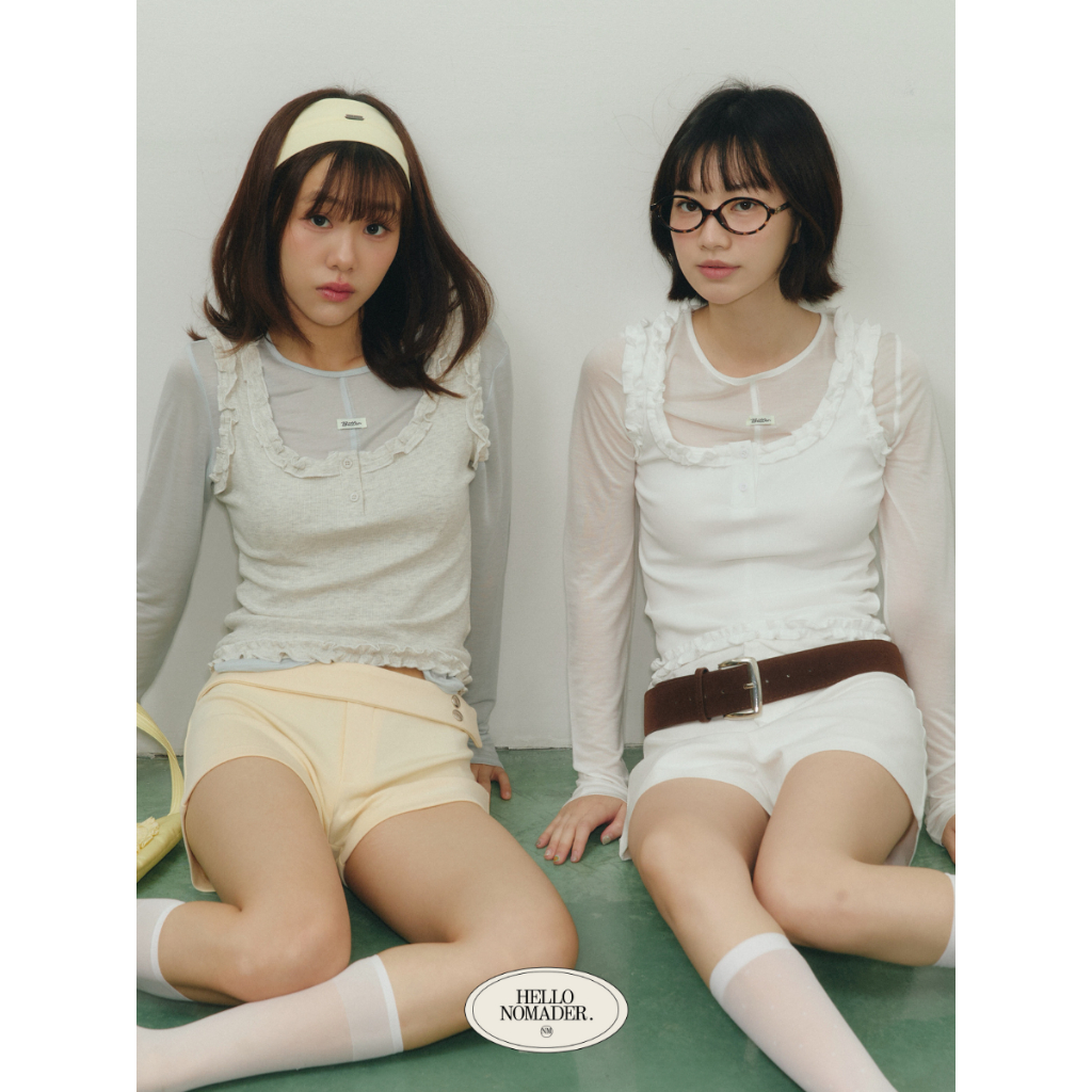 NOMADE.& พร้อมส่ง Parent trap Top {เสื้อแขนกุด+เสื้อแขนยาว}