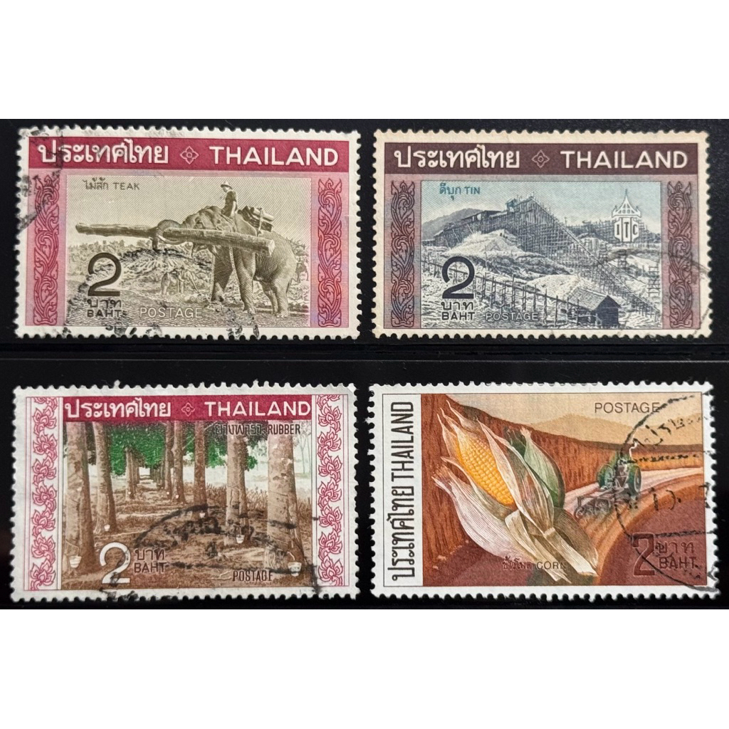 2511-2514 แสตมป์ชุดส่งเสริมสินค้าส่งออก 2511-2514 ครบชุด ใช้แล้ว
